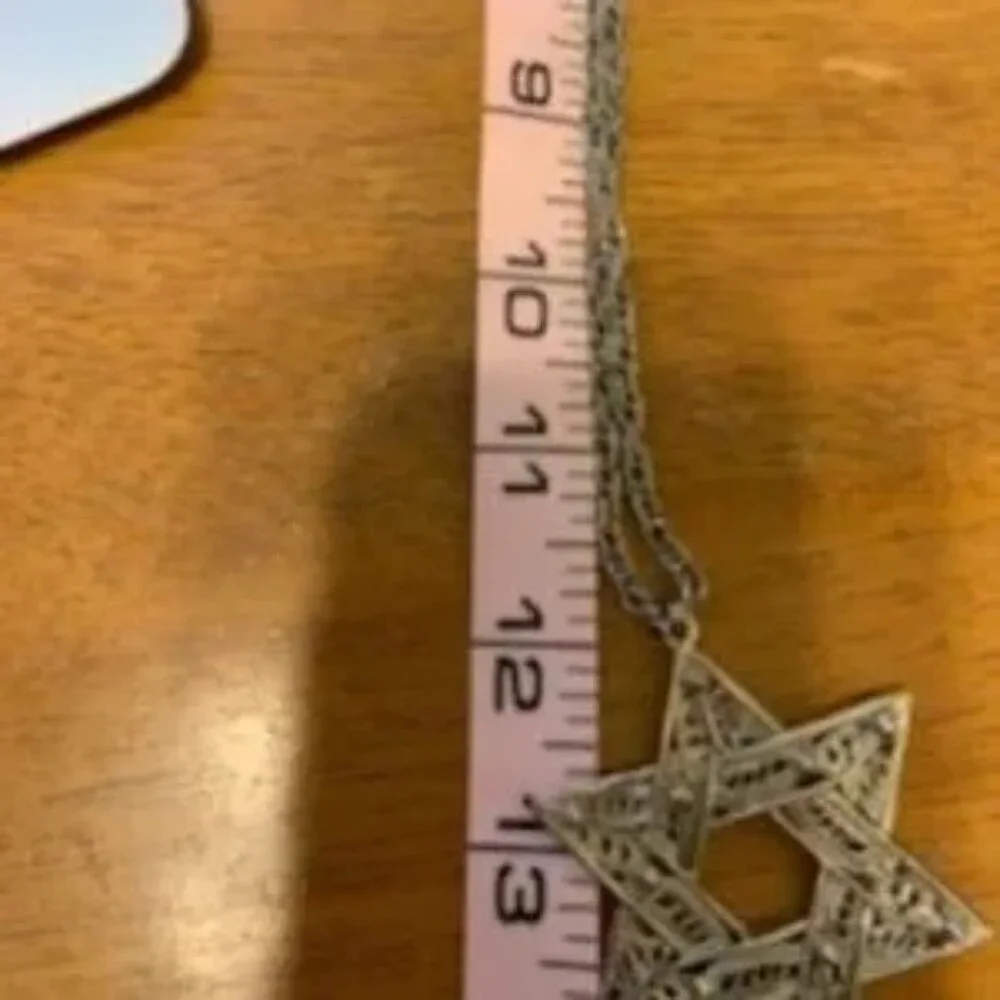 Stunning Star Of David Necklace ( men's listing)